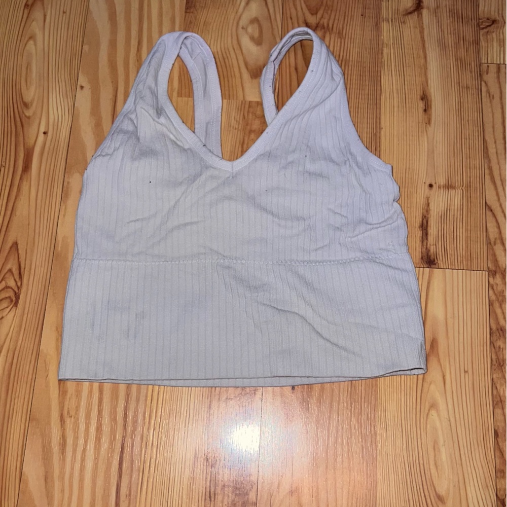 White sportbra tank top